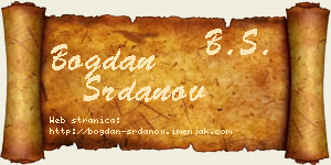 Bogdan Srdanov vizit kartica